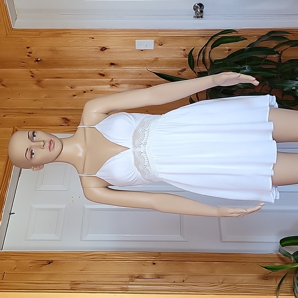 Lulus Good Grace White Lace Backless Dress